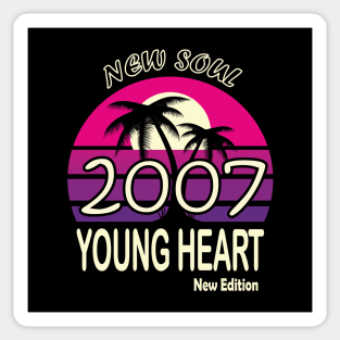 2007 Birthday Gift New Soul Young Heart Sticker